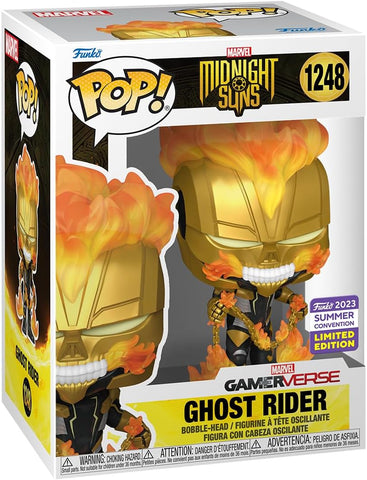 POP! Marvel #1248: GamerVerse - Midnight Suns - Ghost Rider (2022 Summer Convention Limited Edition) (Funko POP!) Figure and Box w/ Protector