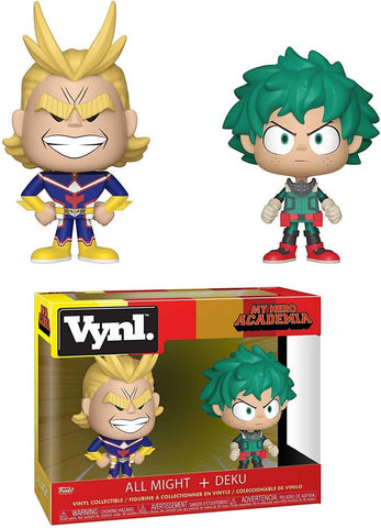 My Hero Academia: All Might & Deku (Funimation) (Funko Vynl) Figures and Box