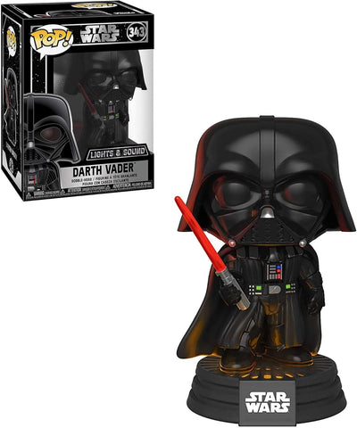 POP! Star Wars #343: Darth Vader (Lights & Sound) (Funko POP!) Figure and Box w/ Protector