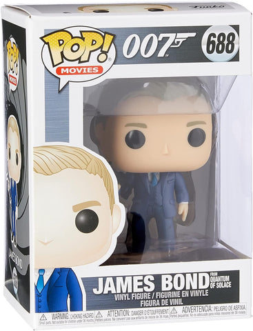Movies #688: 007 - James Bond (from Quantum of Solace) (Funko POP!) Figure and Box w/ Protector