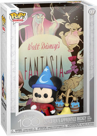 POP! Movie Posters #07: Sorcerer's Apprentice - Mickey With Broom (Disney 100) (Funko POP!) Figures and Hard Case in Box