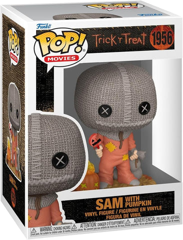 POP! Movies #1956: Trick 'r Treat - Sam With Pumpkin (Funko POP!) Figure and Box w/ Protector