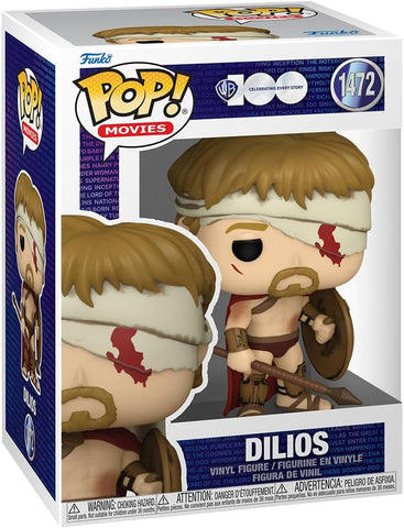 POP! Movies #1472: 300 - Dilios (WB 100) (Funko POP!) Figure and Box w/ Protector