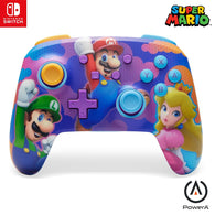 Wireless Controller - PowerA Enhanced - Super Mario Color Splash Heroes Edition (Nintendo Switch) NEW