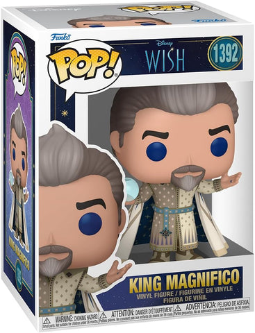 POP! Disney #1392: Wish - King Magnifico (Funko POP!) Figure and Box w/ Protector