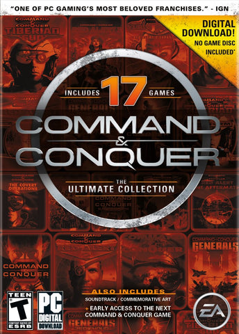 Command and Conquer: The Ultimate Collection (Collectible Items / No Game Codes) Pre-Owned: Music CD, Manual, Exclusive Game Art, and Case