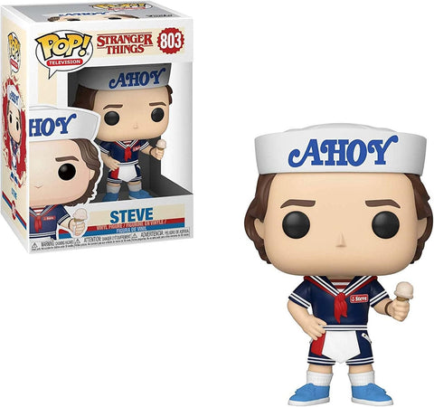 POP! Television #803: Stranger Things - Steve (Funko POP!) Figure and Box w/ Protector (Box Damage)