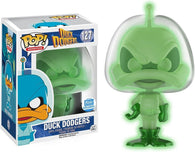 POP! Animation #127: Duck Dodgers (Glows in the Dark) (Funko Shop Exclusive) (Funko POP!) Figure and Box w/ Protector (Box Damage)