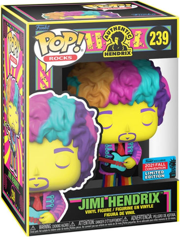 POP! Rocks #239: Jimi Hendrix (2021 Fall Convention Limited Edition) (Funko POP!) Figure and Box w/ Protector