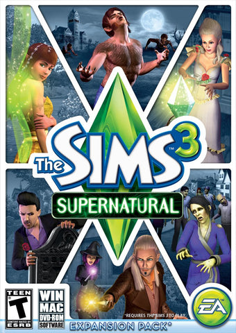 The Sims 3: Supernatural [Expansion Pack] (PC DVD-ROM Game) Pre-Owned: Disc, Manual, and Case