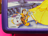 Disney's Beauty and the Beast Plastic Lunch Box and Thermos / with Care Instructions / Aladdin /  1990's / Pre-Owned / See Pictures