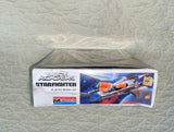 Monogram Plastic Model Kits / 6030-0100 / 1979 / "Buck Rogers" STARFIGHTER / Plastic Model Kit Molded in Off-White / Made in USA / NEW in Damaged Box