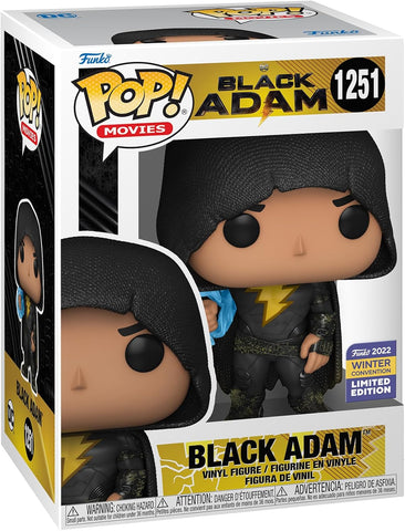 POP! Movies #1251: Black Adam (2022 Winter Convention Limited Edition) (Funko POP!) Figure and Box w/ Protector