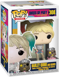 POP! Heroes #308: Birds of Prey - Harley Quinn and Beaver (Funko POP!) Figure and Box w/ Protector