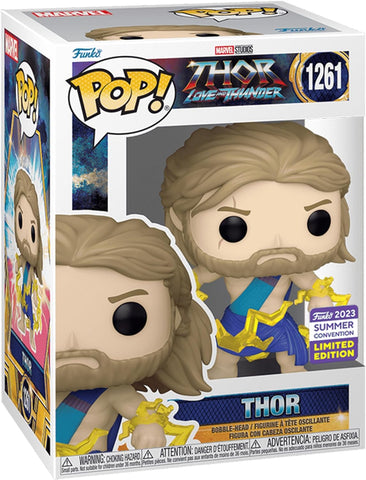 POP! Marvel Studios #1261: Thor Love and Thunder - Thor (2023 Summer Convention Limited Edition) (Funko POP!) Figure and Box w/ Protector