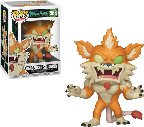 POP! Animation #568: Rick and Morty - Berserker Squanchy (Funko POP!) Figure and Box w/ Protector