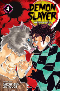 Demon Slayer: Kimetsu no Yaiba - Volume 4 [Koyoharu Gotouge] (Viz Media) (Shonen Jump) (Paperback) Pre-Owned