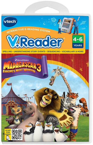 Madagascar 3: Europe's Most Wanted (V.Reader) (VTech) Pre-Owned