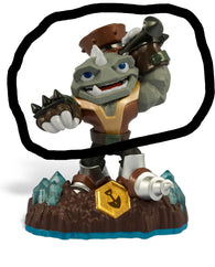 RUBBLE ROUSER (SWAP-able) Earth (Skylanders Swap Force) Pre-Owned: Top HALF ONLY