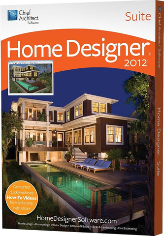 Home Designer 2012 [Suite] (Chief Architect Software) (PC) Pre-Owned: Disc, Manual, and Case