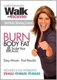 Leslie Sansone Walk At Home: Burn Body Fat - Total Body Slimming System (DVD) Pre-Owned