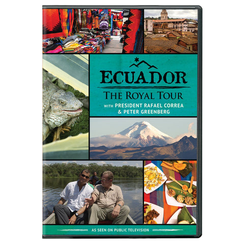 Ecuador: The Royal Tour with President Rafael Correa & Peter Greenberg (DVD) NEW