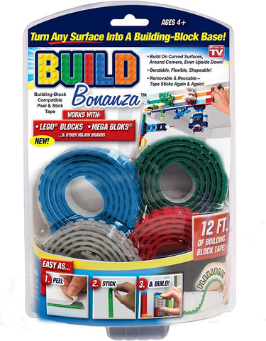 Build Bonanza: 12ft of Building Block Tape (OnTel) New/Open Box