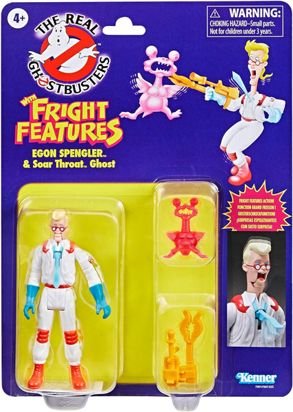 The Real Ghostbusters with Fright Features: Egon Spengler & Soar Throat Ghost (Kenner) 2024 (Action Figure) NEW