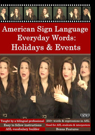 American Sign Language Everyday Words: Activities & Events (DVD) NEW