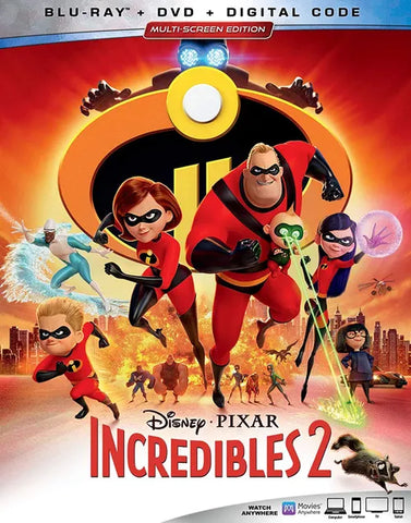 Incredibles 2 (Disney/Pixar) (Blu-ray + DVD) Pre-Owned