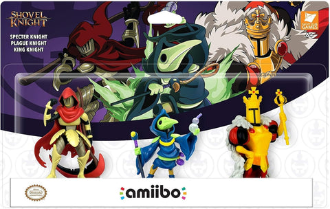 Secter Knight + Plague Knight + King Knight (Shovel Knight Series - 3 Pack) (Yacht Club Games) (Amiibo) NEW