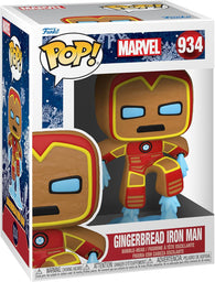 POP! Marvel #934: Gingerbread Iron Man (Funko POP!) Figure and Box w/ Protector