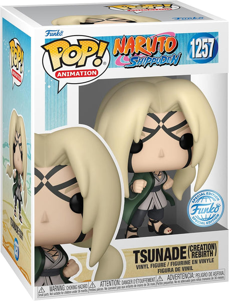 POP! Animation #1257: Shonen Jump Naruto Shippuden Tsunade Senju (Creation Rebirth) (Special Edition) (Funko POP!) Figure and Box w/ Protector