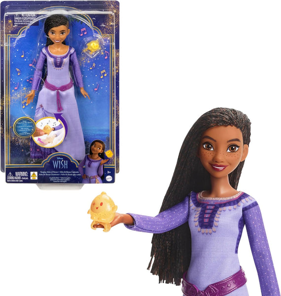 Disney Wish: Singing Asha of Rosas Fashion Doll & Star Figure (Mattel) NEW