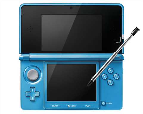 System - Light Blue (Japanese IMPORT) CTR-001 (Nintendo 3DS) Pre-Owned w/ Charger & Stylus
