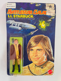 Battlestar Galactica Lt. Starbuck / Approx. 4" Action Figure with Weapon / 1978 Mattel / Universal Studios / New on UnPunched Card