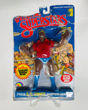 1985 / LJN Toys, Ltd. / Titan Sports / WWF / Asst. #5423 / Wrestling Superstars / S.D. JONES / SPECIAL DELIVERY JONES /  New on Damaged / Torn / Taped Card / SEE Pictures