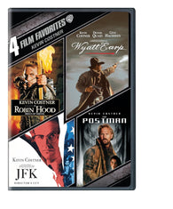 4 Film Favorites: Kevin Costner (Robin Hood: Prince of Thieves, Wyatt Earp, The Postman, JFK) (DVD) Pre-Owned