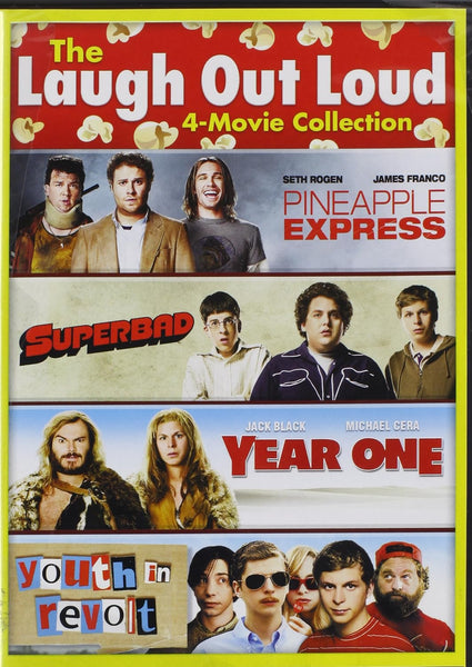 The Laugh Out Loud 4-Movie Collection: Pineapple Express / Superbad / Youth in Revolt (2010) / Year One (DVD) Pre-Owned