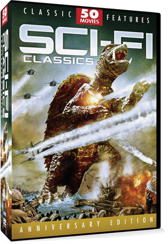 Sci-Fi Classics 50 Movie Pack Anniversary Edition (DVD) Pre-Owned (Includes 11 Discs / Missing Disc 1)