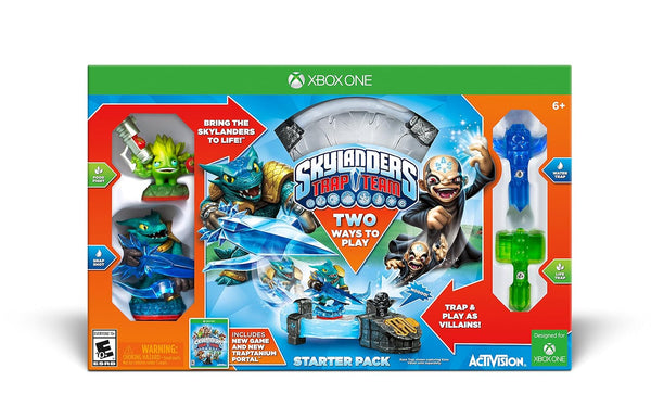 Skylanders Trap Team Starter Pack (Xbox One) Pre-Owned: Game, 2 Figures, 2 Traps, Portal, and Box