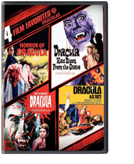 4 Film Favorites: Draculas (Dracula A.D. 1972, Dracula Has Risen from the Grave, Horror of Dracula, Taste the Blood of Dracula) (DVD) NEW