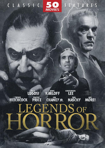 Legends of Horror 50 Movie Pack (DVD) Pre-Owned (Includes 11 Discs / Missing Disc 3)