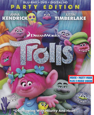 Trolls (Party Edition) (Blu-ray + DVD) Pre-Owned