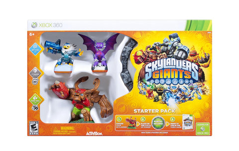 Skylanders Giants - Starter Pack (Xbox 360) Pre-Owned: Game, 3 Figures, Portal of Power, Poster, Manual, and Box