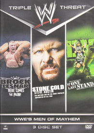 WWE: Men of Mayhem [Brock Lesner: Here Comes The Pain] [Stone Cold Steve Austin] [DX: One Last Stand] (DVD) Pre-Owned