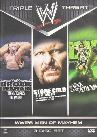 WWE: Men of Mayhem [Brock Lesner: Here Comes The Pain] [Stone Cold Steve Austin] [DX: One Last Stand] (DVD) Pre-Owned