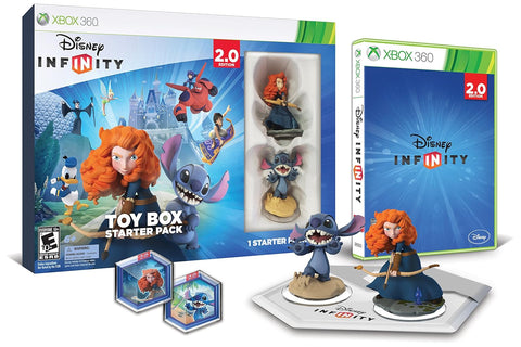 Disney Infinity (2.0 Edition): Toy Box Starter Pack (Xbox 360) Pre-Owned: Game, 2 Figures, 2 Power Discs, Portal, and Box