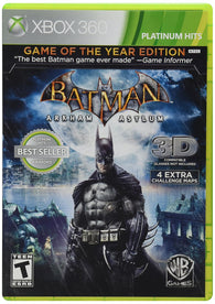 Batman: Arkham Asylum [Game of the Year Edition] Platinum Hits (Xbox 360) NEW