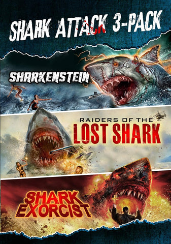 Shark Attack 3-Pack: Sharkenstein / Raiders of the Lost Shark / Shark Exorcist (DVD) Pre-Owned